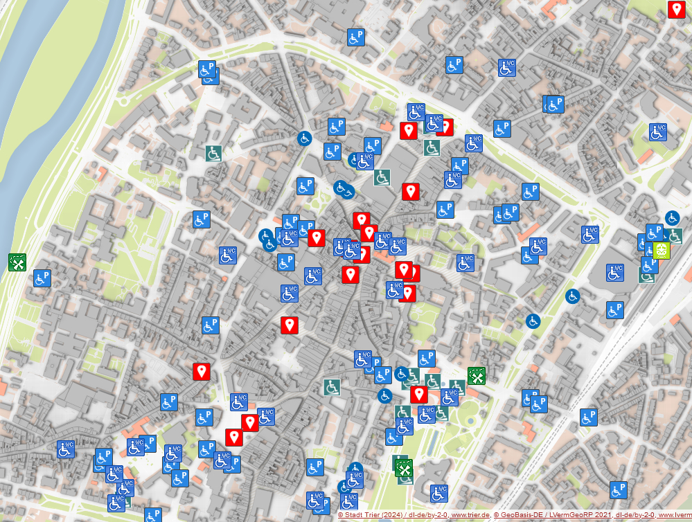 Map extract from the Geoportal Trier - © Stadt Trier